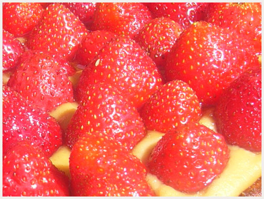 Tarte aux fraises crème pâtissière