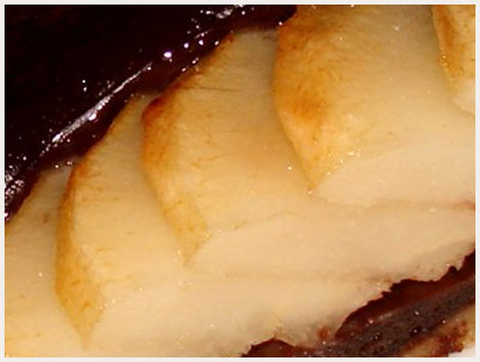 Tarte aux poires chocolat