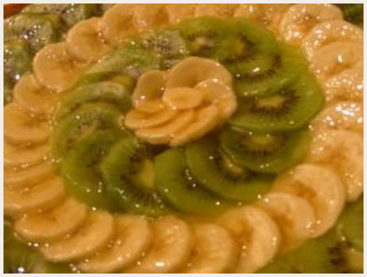 Tarte banane kiwi