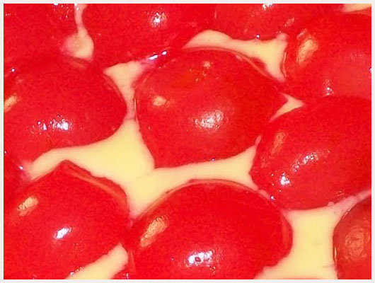 Tarte cerise creme patissiere