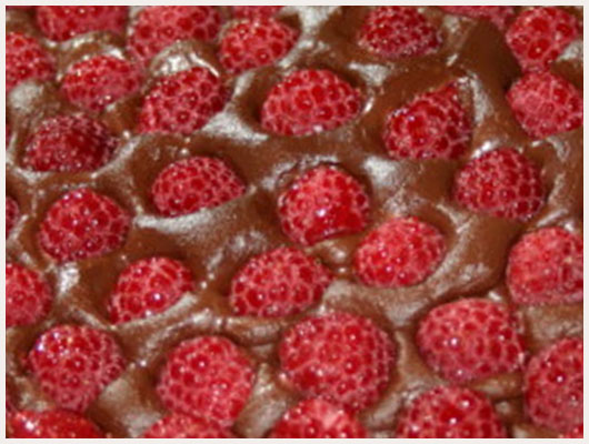 Tarte chocolat framboise