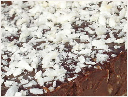 Tarte chocolat noix de coco