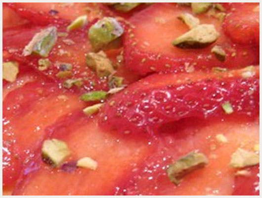 Tarte fraise pistache