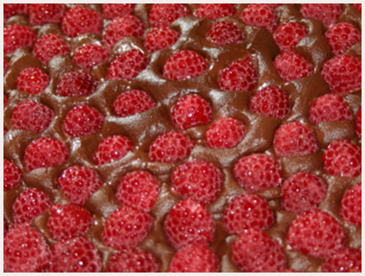 Tarte framboise chocolat