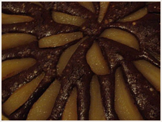 Tarte poire chocolat amande