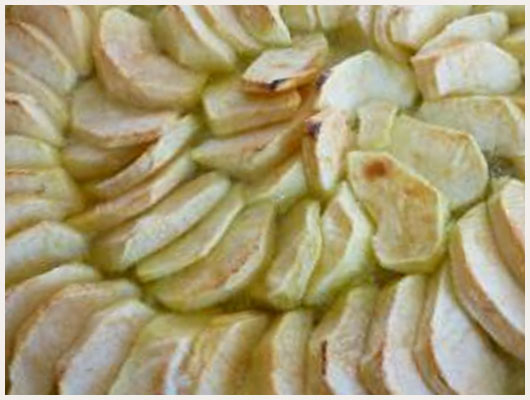 Tarte pomme rhubarbe