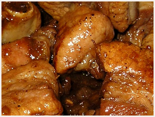 Travers de Porc au Caramel