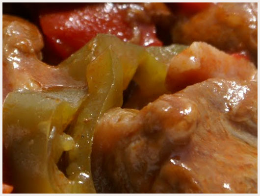 Veau aux Poivrons