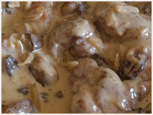 Veau Sauce Morilles