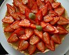Tarte aux fraises amandes